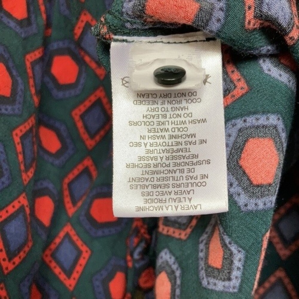 Rachel Zoe geo print blouse top - Picture 8 of 8